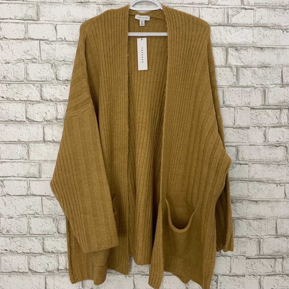 NWT Topshop Oversized Cardigan Size 12